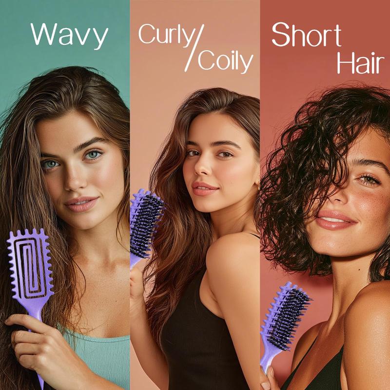 5-in-1 Detangling Curl Brush – Smooth Hair, Less Pulling