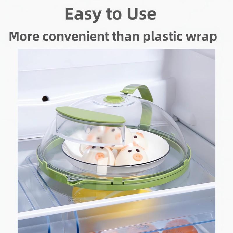 Microwave Splatter Cover with Built-In Water Steamer