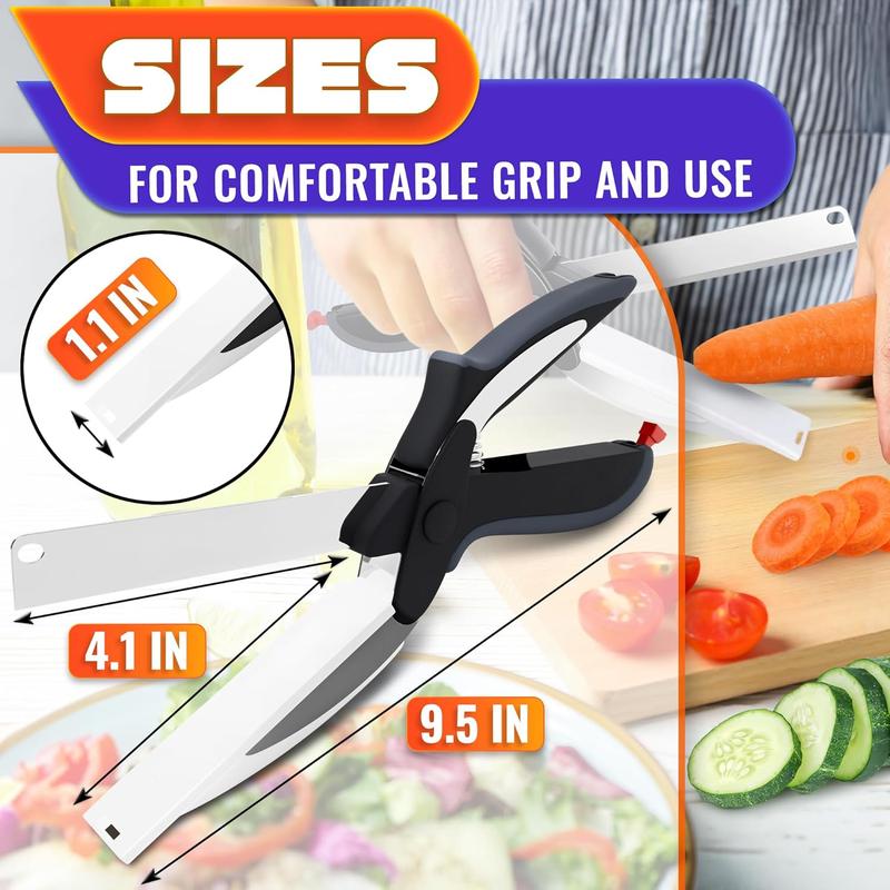 2-in-1 Kitchen Scissors – Cut & Chop in One Tool