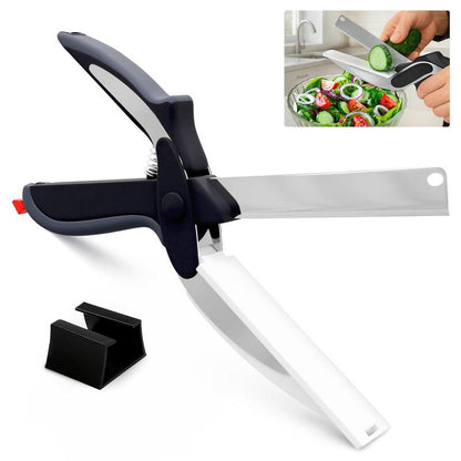 2-in-1 Kitchen Scissors – Cut & Chop in One Tool