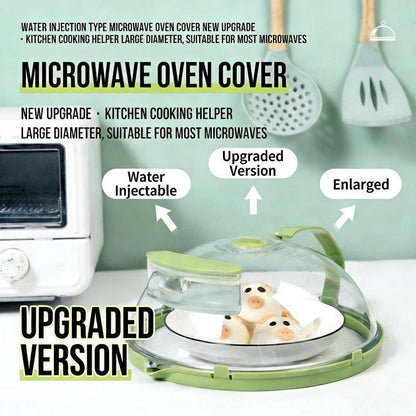 Microwave Splatter Cover with Built-In Water Steamer