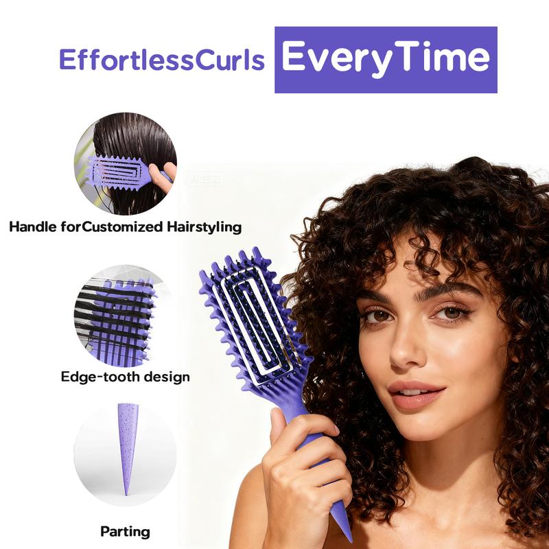 5-in-1 Detangling Curl Brush – Smooth Hair, Less Pulling