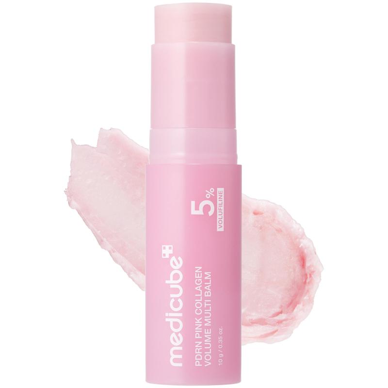 PDRN Pink Collagen Volume Balm | All-In-One Anti-Aging Stick for Face & Lips | Korean Skincare
