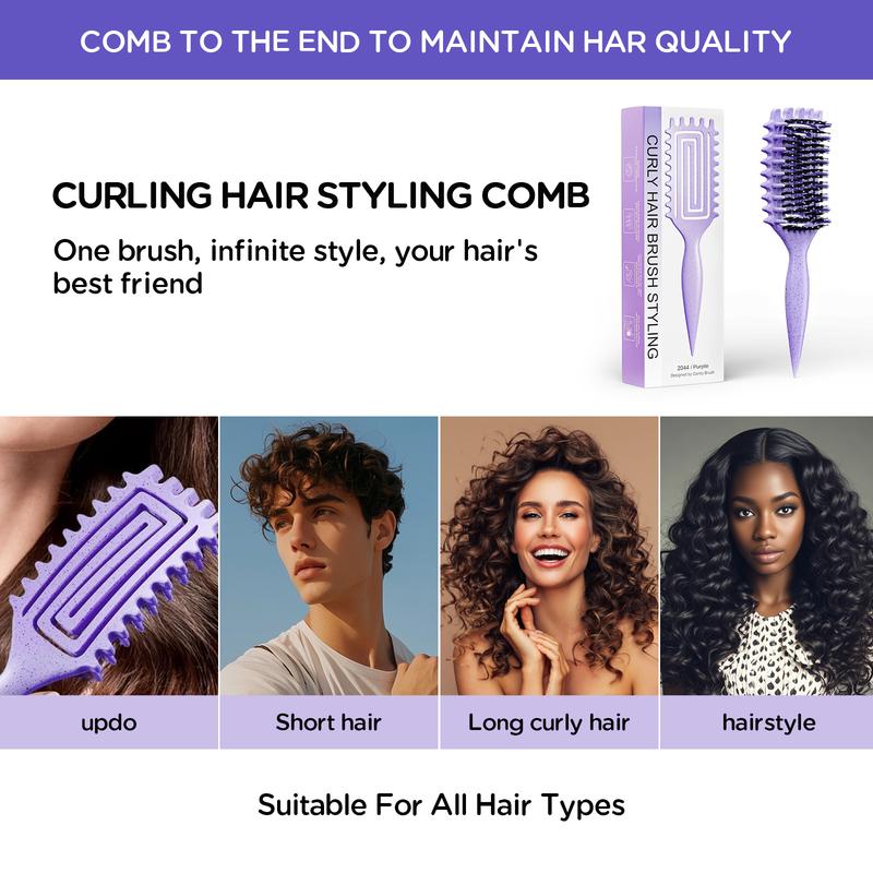 5-in-1 Detangling Curl Brush – Smooth Hair, Less Pulling